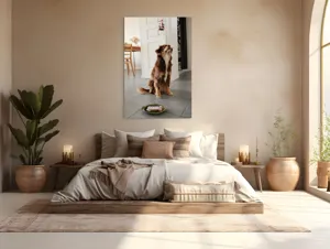 Tablou Canvas, "Ureaza-ti ziua cu nasul in sus", 100 x 150 cm – poza 3