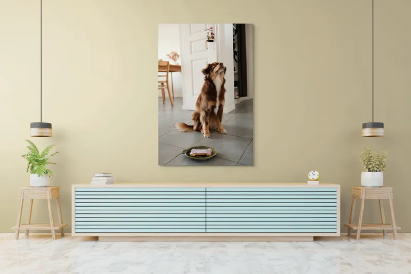 Tablou Canvas, "Ureaza-ti ziua cu nasul in sus", 100 x 150 cm – poza 4