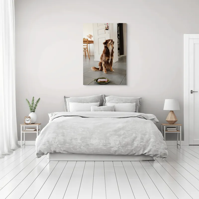 Tablou Canvas, "Ureaza-ti ziua cu nasul in sus", 70 x 100 cm – poza 3