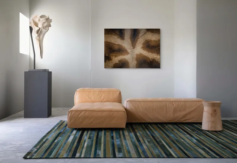 Tablou Canvas, "Model de blană fascinantă a girafei", Piele, Pattern, Maro, Giraffe, Textură, 100 x 70 cm – poza 7