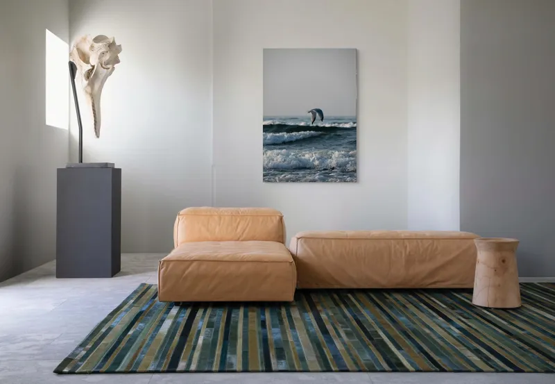 Tablou Canvas, "Pescăruș deasupra valurilor mării", Pescăruș, Valuri, Cer, Apă, Zbor, Mare, Libertate, Liniște, 70 x 100 cm – poza 7