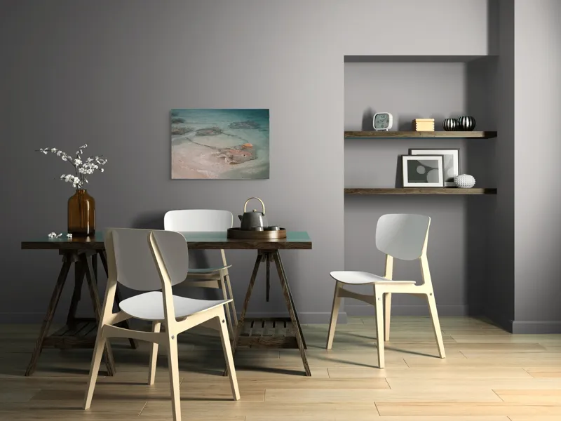 Tablou Canvas, "Stingray alunecând în apele limpezi", Razele, Apă, Nisip, Albastru, Valuri, Molenste, Liniște, Natură, 70 x 50 cm – poza 5