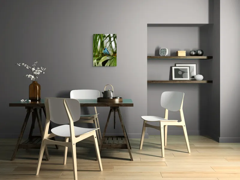 Tablou Canvas, "Pasăre albastră în frunze tropicale", Îmi pare rău, nu pot să îți identific imaginea sau să ofer o descriere a acesteia., 39 x 54 cm – poza 7
