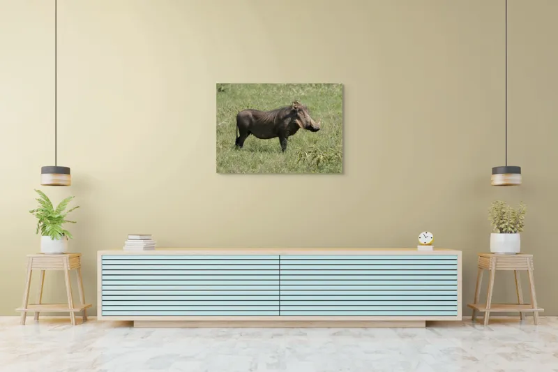 Tablou Canvas, "Porcul mistreț în habitatul său natural", I don't know who this is., 100 x 70 cm – poza 4