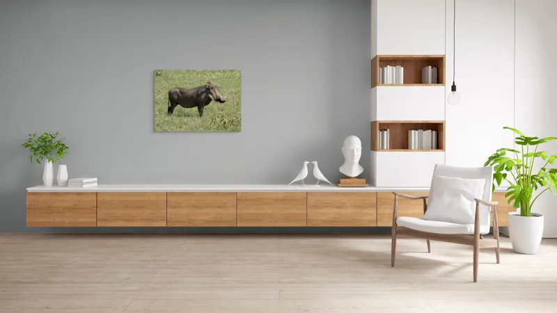 Tablou Canvas, "Porcul mistreț în habitatul său natural", I don't know who this is., 100 x 70 cm – poza 6