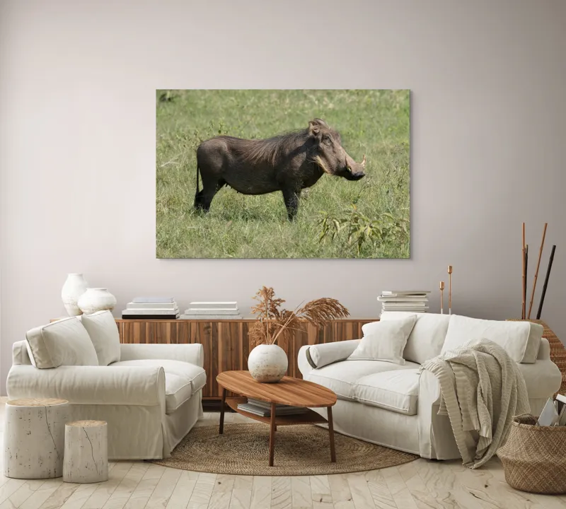 Tablou Canvas, "Porcul mistreț în habitatul său natural", I don't know who this is., 150 x 100 cm – poza 3