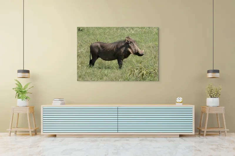 Tablou Canvas, "Porcul mistreț în habitatul său natural", I don't know who this is., 150 x 100 cm – poza 6