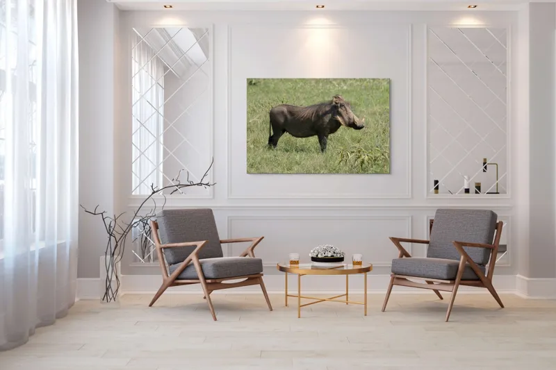 Tablou Canvas, "Porcul mistreț în habitatul său natural", I don't know who this is., 150 x 100 cm – poza 7