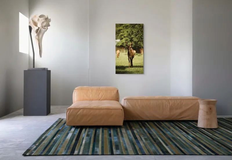 Tablou Canvas, "Cerbul tânăr în lumina dimineții", I don't know who this is., 50 x 90 cm – poza 5
