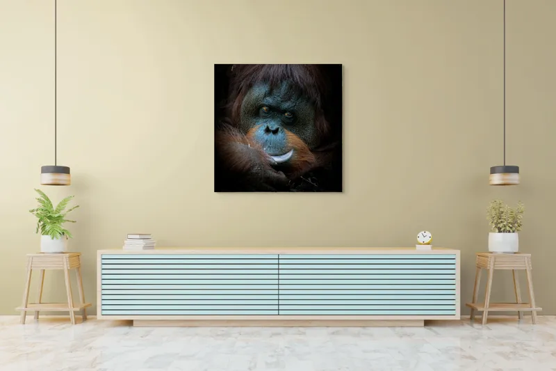 Tablou Canvas, "Tăcerea înțeleaptă a pădurii tropicale", 100 x 100 cm – poza 5