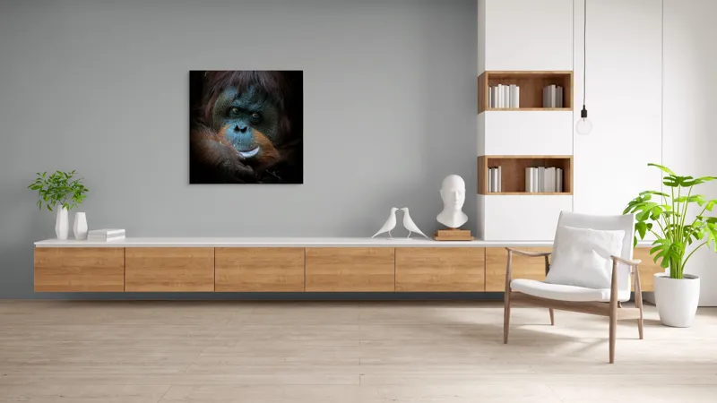 Tablou Canvas, "Tăcerea înțeleaptă a pădurii tropicale", 100 x 100 cm – poza 8