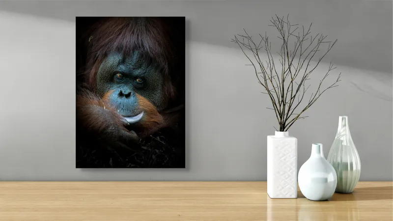 Tablou Canvas, "Tăcerea înțeleaptă a pădurii tropicale", 39 x 54 cm – poza 4
