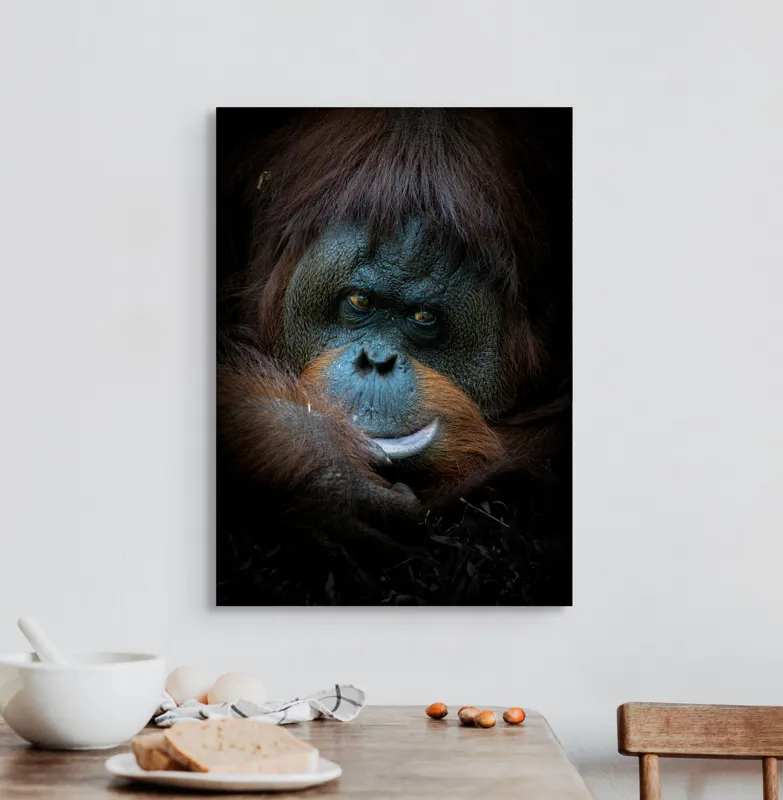 Tablou Canvas, "Tăcerea înțeleaptă a pădurii tropicale", I'm unable to guess who this might be., 50 x 70 cm – poza 3