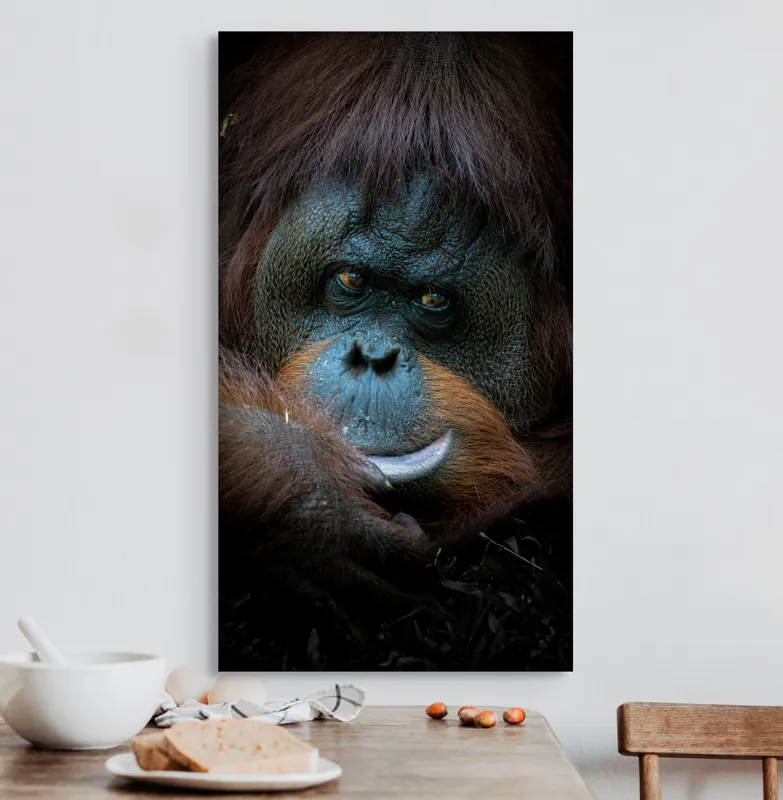 Tablou Canvas, "Tăcerea înțeleaptă a pădurii tropicale", I'm unable to guess who this might be., 50 x 90 cm – poza 3