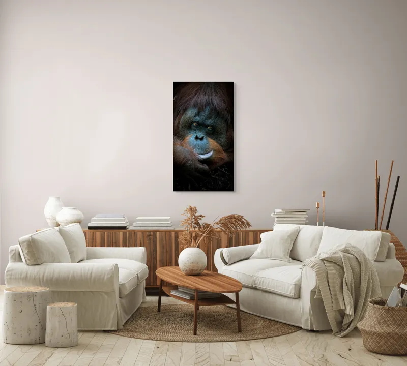 Tablou Canvas, "Tăcerea înțeleaptă a pădurii tropicale", I'm unable to guess who this might be., 50 x 90 cm – poza 7
