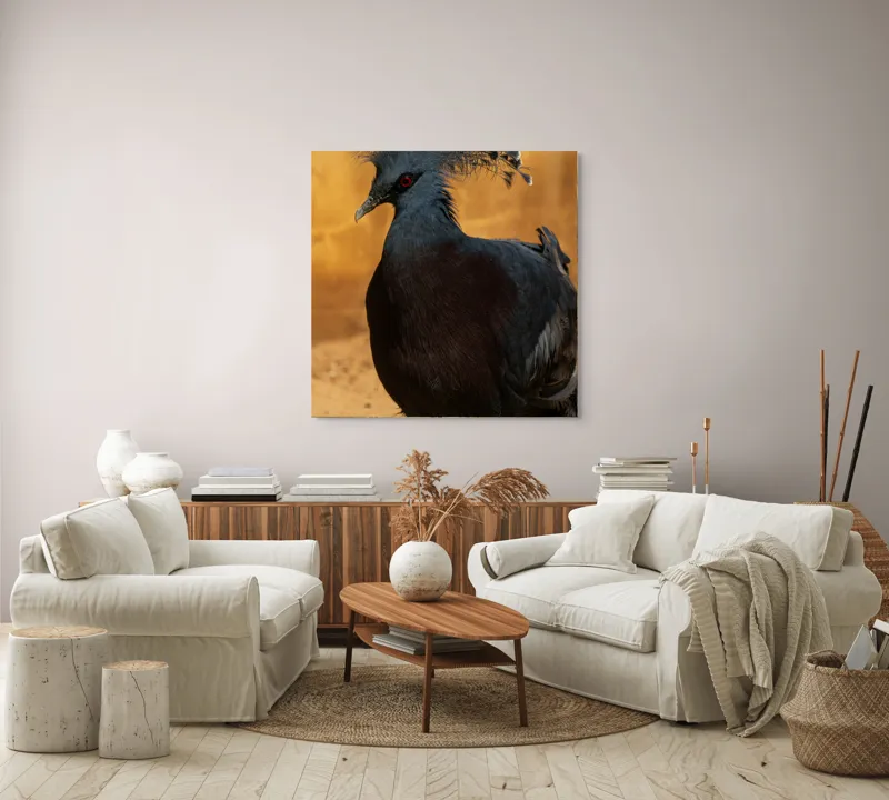 Tablou Canvas, "Nu știu cine este în imagine.", Mândrie, Eleganță, Delicatețe, Splendoare, Mister, Exotism, Noblete, Grandoare, 100 x 100 cm – poza 3