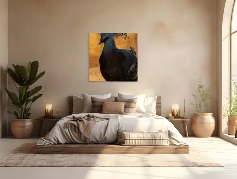 Tablou Canvas, "Nu știu cine este în imagine.", Mândrie, Eleganță, Delicatețe, Splendoare, Mister, Exotism, Noblete, Grandoare, 100 x 100 cm – poza 4