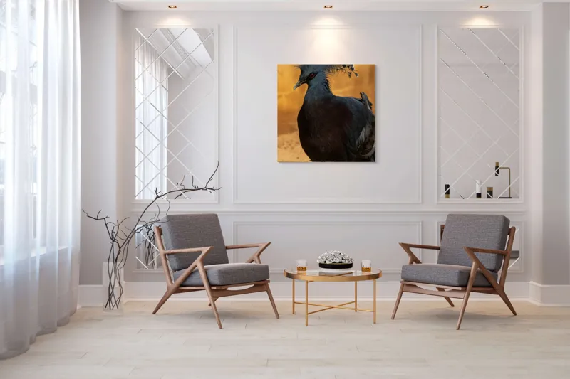 Tablou Canvas, "Nu știu cine este în imagine.", Mândrie, Eleganță, Delicatețe, Splendoare, Mister, Exotism, Noblete, Grandoare, 100 x 100 cm – poza 7
