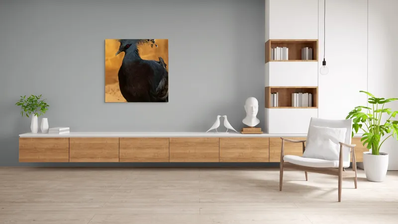 Tablou Canvas, "Nu știu cine este în imagine.", Mândrie, Eleganță, Delicatețe, Splendoare, Mister, Exotism, Noblete, Grandoare, 100 x 100 cm – poza 8