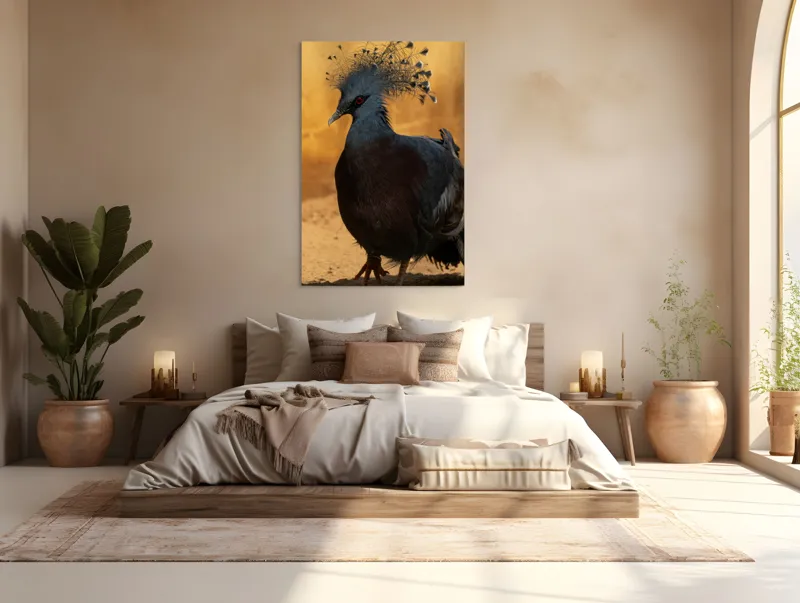 Tablou Canvas, "Nu știu cine este în imagine.", Mândrie, Eleganță, Delicatețe, Splendoare, Mister, Exotism, Noblete, Grandoare, 100 x 150 cm – poza 3