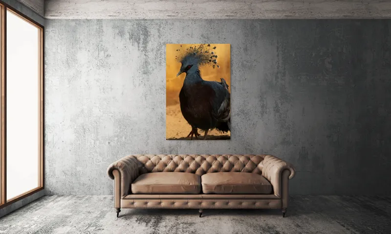 Tablou Canvas, "Nu știu cine este în imagine.", Mândrie, Eleganță, Delicatețe, Splendoare, Mister, Exotism, Noblete, Grandoare, 100 x 150 cm – poza 6