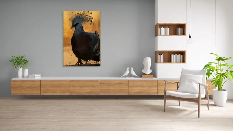 Tablou Canvas, "Nu știu cine este în imagine.", Mândrie, Eleganță, Delicatețe, Splendoare, Mister, Exotism, Noblete, Grandoare, 100 x 150 cm – poza 8