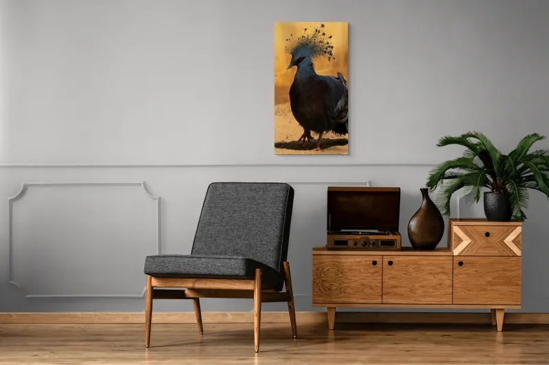 Tablou Canvas, "Nu știu cine este în imagine.", Mândrie, Eleganță, Delicatețe, Splendoare, Mister, Exotism, Noblete, Grandoare, 50 x 90 cm – poza 8