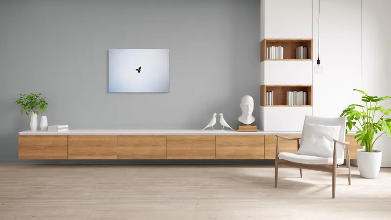 Tablou Canvas, "Pasărea în zbor spre zare", Pasăre, Cer, Vedere, Zbor, Aripi, Singurătate, Liniște, Înalțime, 100 x 70 cm – poza 6
