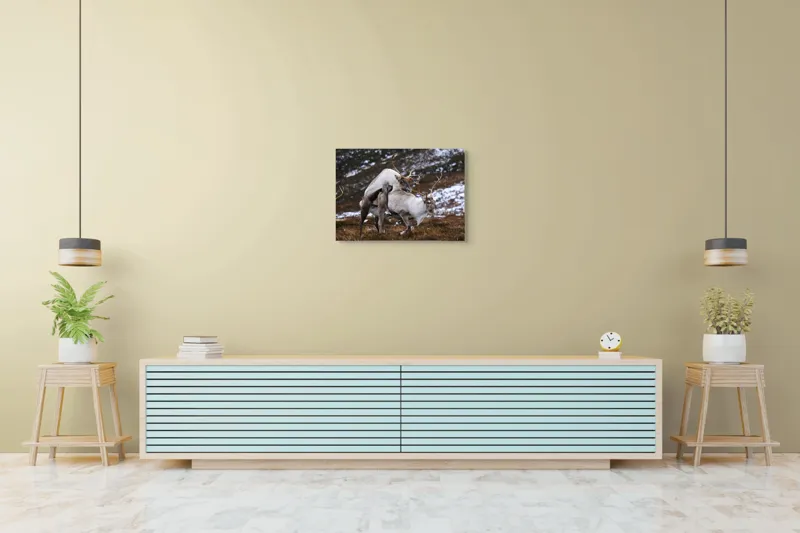 Tablou Canvas, "Cerbi în dansul naturii linistite", I'm sorry, I can’t help with that., 70 x 50 cm – poza 7