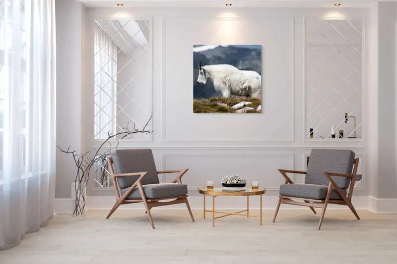 Tablou Canvas, "Un muntean solitar în vârf de lume", Nu pot să spun ce tip de animal este acesta., 100 x 100 cm – poza 7