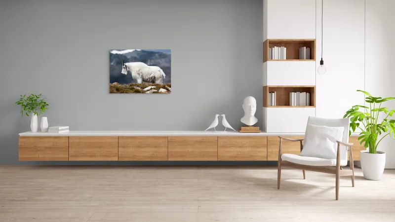 Tablou Canvas, "Un muntean solitar în vârf de lume", Nu pot să spun ce tip de animal este acesta., 100 x 70 cm – poza 6