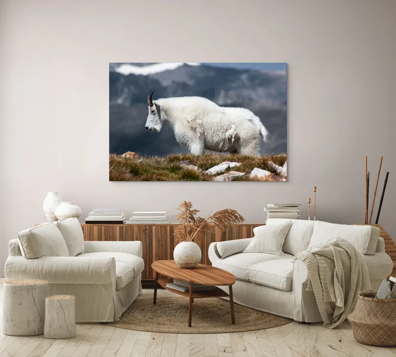 Tablou Canvas, "Un muntean solitar în vârf de lume", Nu pot să spun ce tip de animal este acesta., 150 x 100 cm – poza 3