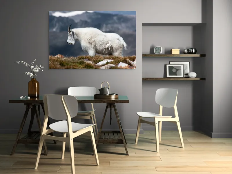 Tablou Canvas, "Un muntean solitar în vârf de lume", Nu pot să spun ce tip de animal este acesta., 150 x 100 cm – poza 5
