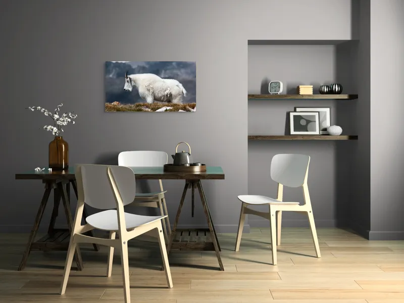 Tablou Canvas, "Un muntean solitar în vârf de lume", Nu pot să spun ce tip de animal este acesta., 90 x 50 cm – poza 3