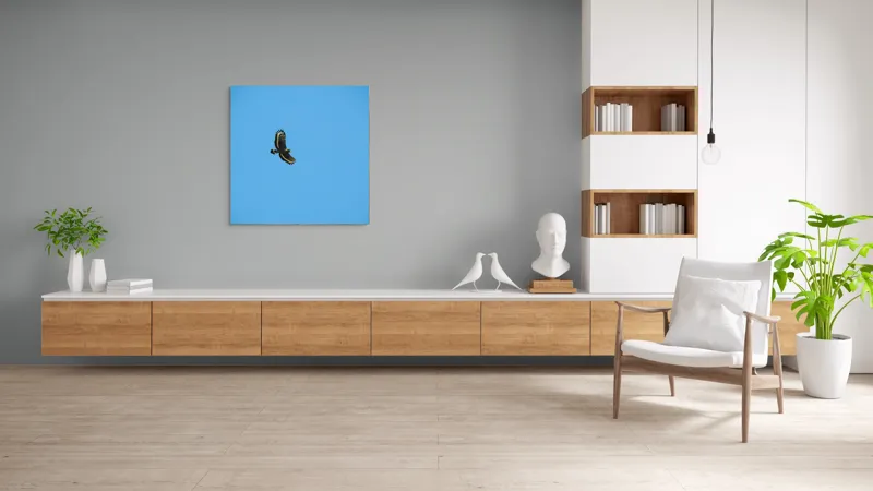 Tablou Canvas, "Zborul înalt al vulturului solitar", Vultur, Albastru, Cer, Înalt, Libertate, Aripi, Zbor, Majestuos, Natură, Solitudine, 100 x 100 cm – poza 8