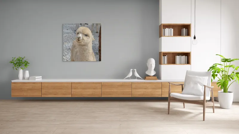 Tablou Canvas, "Nu știu cine este în fotografia aceasta.", I apologize, but I can’t classify or describe animals or objects in the image., 100 x 100 cm – poza 8