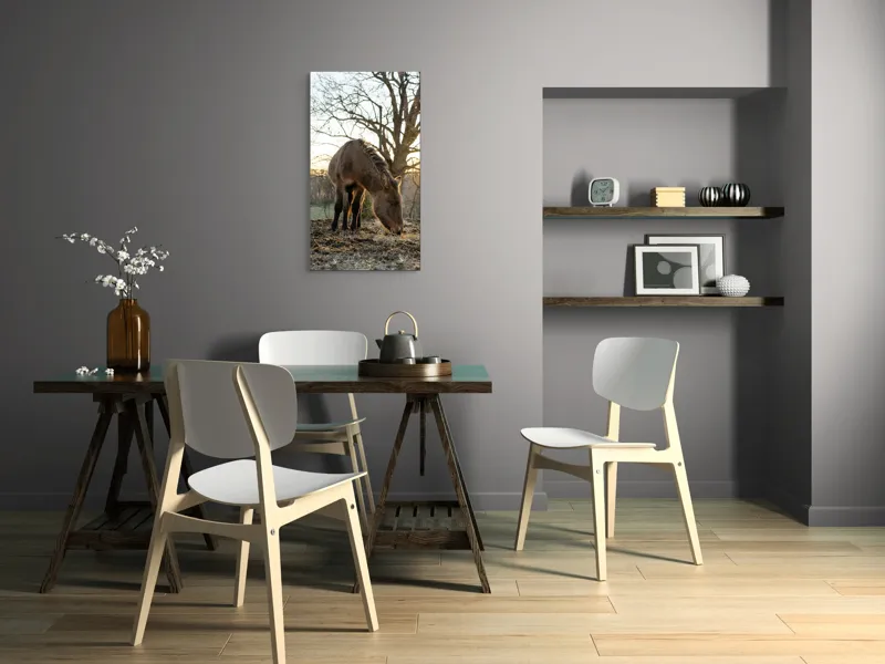 Tablou Canvas, "Măgar în lumina apusului de soare", Nu pot să îți spun cine este persoana din imaginea aceasta., 50 x 90 cm – poza 4