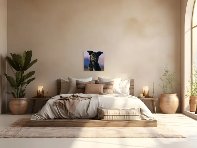 Tablou Canvas, "Întâlnire cu câinele de onix", 50 x 50 cm – poza 5