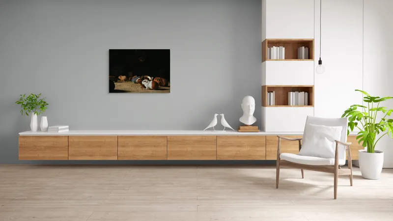 Tablou Canvas, "Nu știu cine sunt.", Scurte, Blănoase, Curioase, Drăgălașe, Sociabile, Agitate, Jucăușe, Apetisante, 100 x 70 cm – poza 6