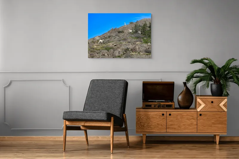 Tablou Canvas Capre pe Stâncile Muntelui - Natură și Libertate, 100 x 70 cm – poza 8