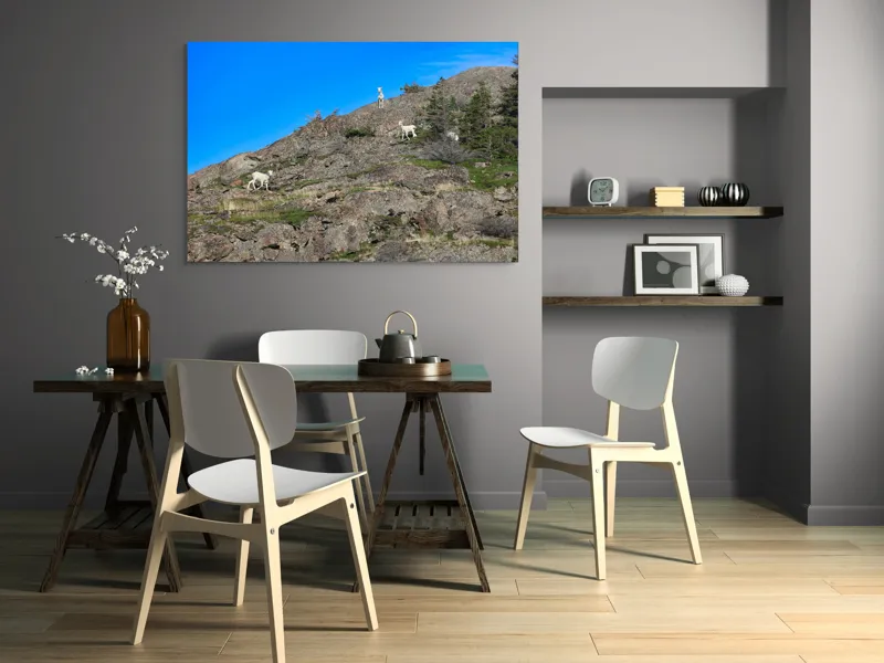Tablou Canvas Capre pe Stâncile Muntelui - Natură și Libertate, 150 x 100 cm – poza 5