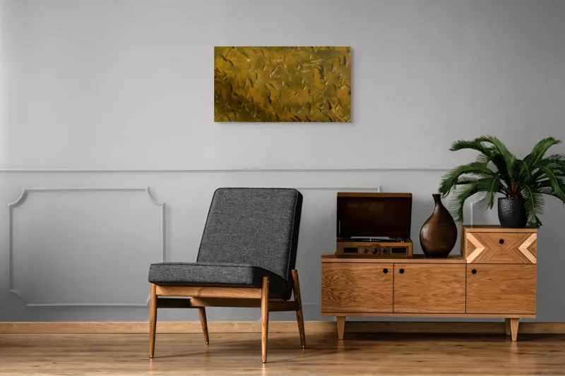 Tablou Canvas, "Înotul tăcut al mulțimii subacvatice", Peștișori, Apă, Mișcare, Natură, Subacvatic, Curiozitate, Armonie, Viață, Adâncuri, Explorare, 90 x 50 cm – poza 6