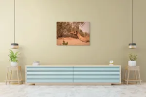 Tablou Canvas, "Cămila în deșertul arid al-amiezii", 100 x 70 cm – poza 4