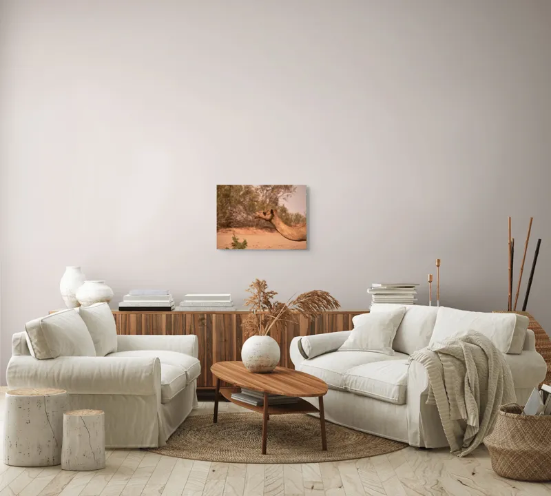 Tablou Canvas, "Cămila în deșertul arid al-amiezii", 54 x 39 cm – poza 5