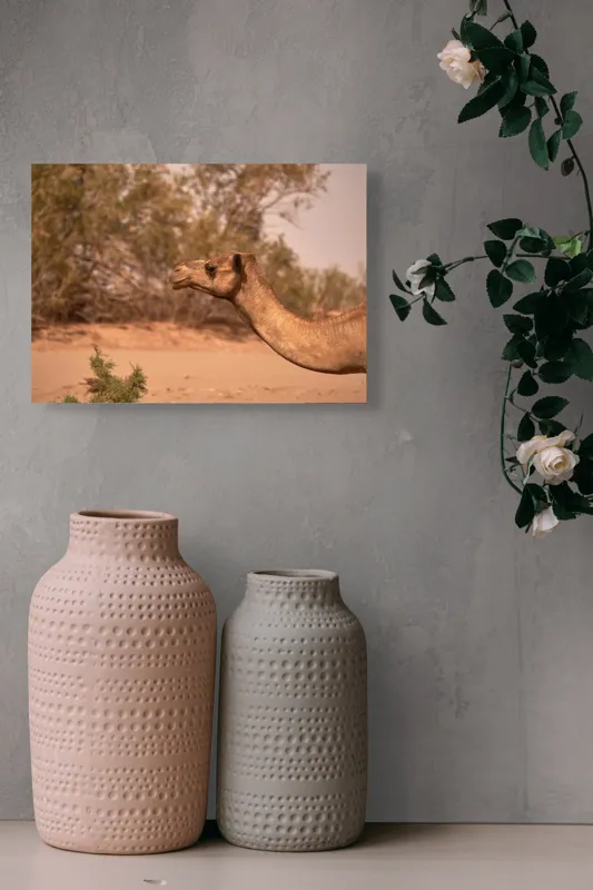 Tablou Canvas, "Cămila în deșertul arid al-amiezii", 54 x 39 cm – poza 8