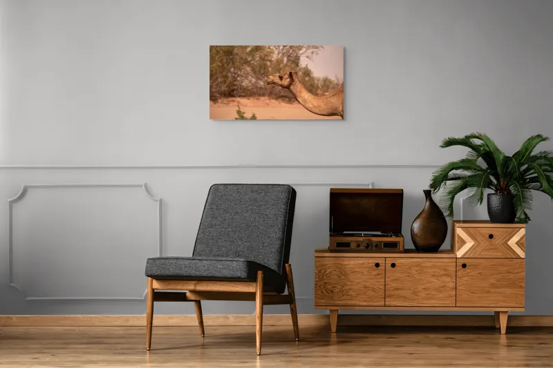 Tablou Canvas, "Cămila în deșertul arid al-amiezii", 90 x 50 cm – poza 6