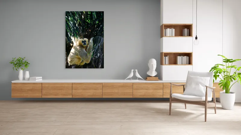 Tablou Canvas, "Maimuța gânditoare sub razele soarelui", 100 x 150 cm – poza 8