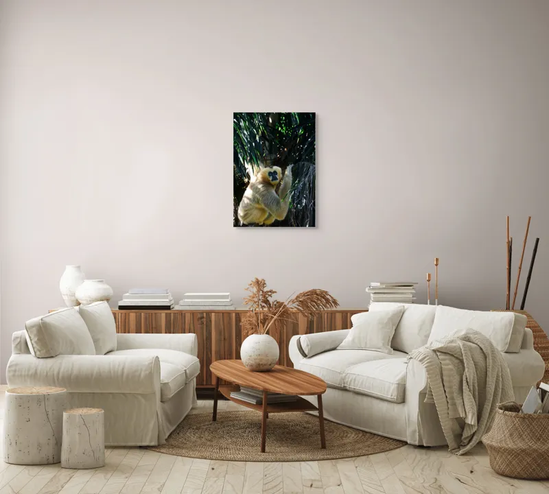 Tablou Canvas, "Maimuța gânditoare sub razele soarelui", 50 x 70 cm – poza 4
