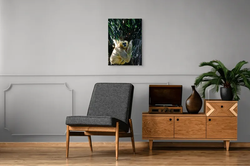 Tablou Canvas, "Maimuța gânditoare sub razele soarelui", 50 x 70 cm – poza 8