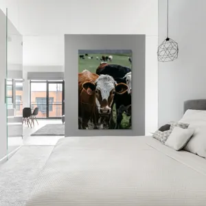 Tablou Canvas, "Curiozitatea unei vaci maro", 100 x 150 cm – poza 5